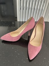 Women’s Nine West Pink Suede Court Heels UK SIZE 5