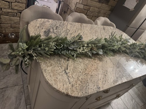 Greenery garlands fireplace - greenery,