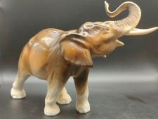 Vintage Royal Dux Bohemia Elephant Figurine – 30cm Long – Pink Triangle Mark