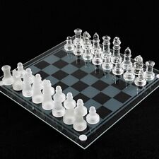 Glass Chess Board Game Set