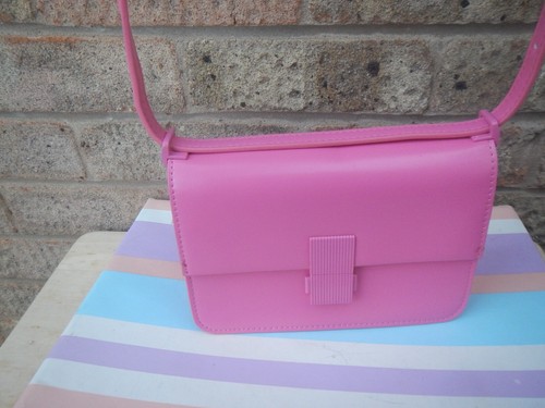 Pink faux leather - faux,