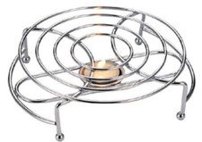 Single Food Warmer Chrome 1 Tea Light Candle Chafing Dish Rack Stand 3466