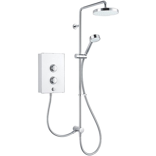 Mira decor dual white chrome - decor, white/chrome