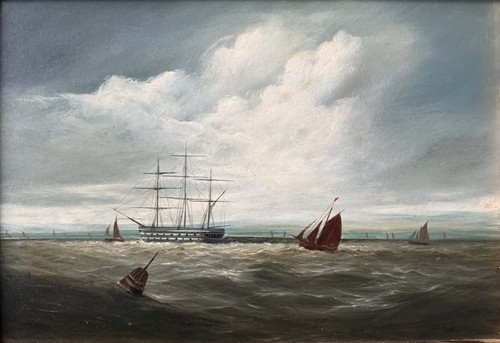 Original oil board - oil, on
