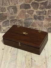 Dolls House 1/12 Scale Miniature Artisan Vintage Guns Pistols Wooden Case Box