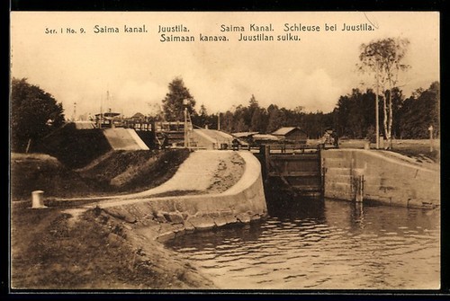 Juustila salma canal lock - canal,,