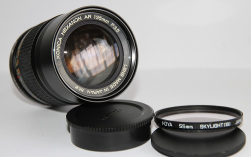 Konica hexanon 135mm 5 - 135mm, f/3.5