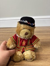 London Beefeater Bear  - Soft Plush Toy - Keel UK Cute- Good Condition 