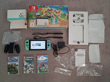 ANIMAL CROSSING NINTENDO SWITCH CONSOLE BOXED 3 GAME BUNDLE MARIO MINECRAFT ETC