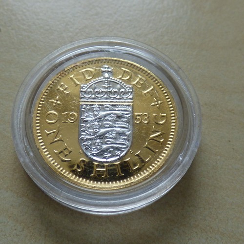 1953 shilling london - e, mint