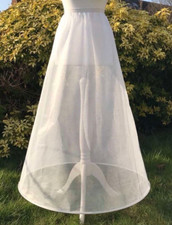 1 HOOP A Line Wedding Dress Bridal Bridesmaid Prom, Crinoline, Petticoat UK 4-14