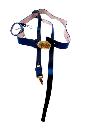 Leather officers sword bel - officers,
