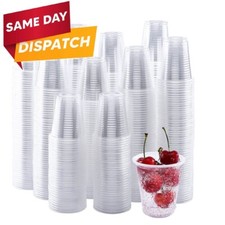 1000 x Clear Plastic Cups