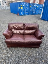 SCS Brown 2 seater leather