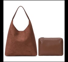Suede Tote Bag with