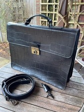 Mulberry Vintage Briefcase Black Congo
