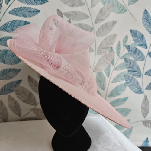 Baby pink bow flower wide - bow,