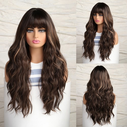 Long curly brown - long,