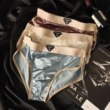 Men's Sexy Silk Satin Briefs