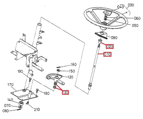Steering column parts - column, fits
