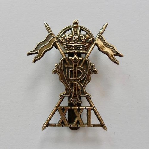 British army cap badge 21st - army, badge.