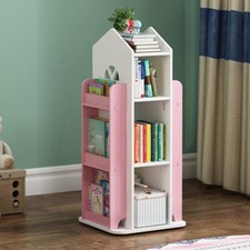 Rotating Bookcase Storage Rack