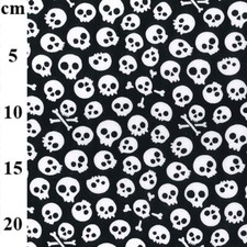 Halloween Fabric - White