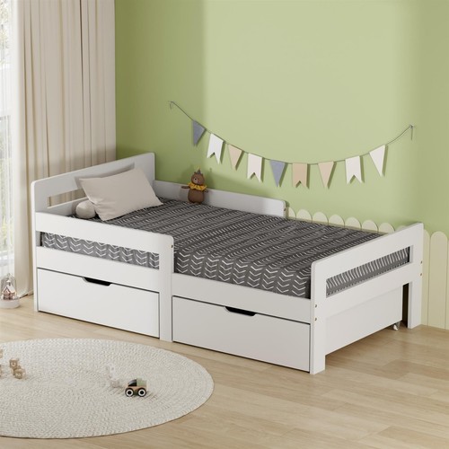 Pine kids wooden bed - pine,
