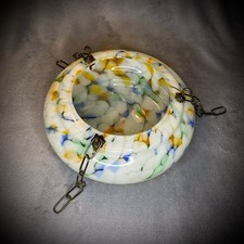 White Spatter Glass Ceiling