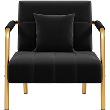 75.5 cm W Velvet Accent