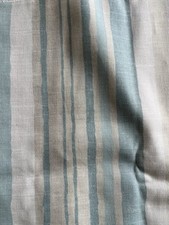 225 cm DUCK EGG BLUE STRIPE FABRIC REMNANT Laura Ashley ? Bunting Purse Cushion