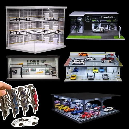 Diorama diecast garage - diorama,