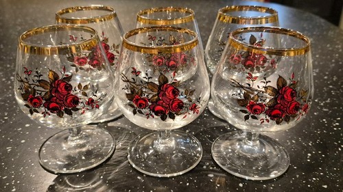 Vintage brandy glasses set of - set,