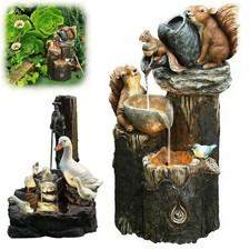 Solar squirrel duck sculpture - squirrel,