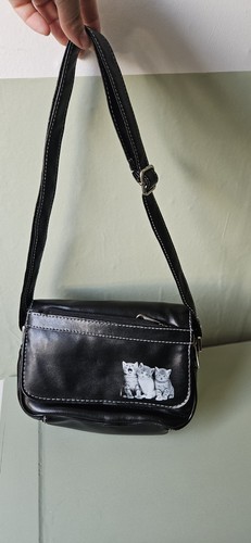 Leather crossbody bag - , cat