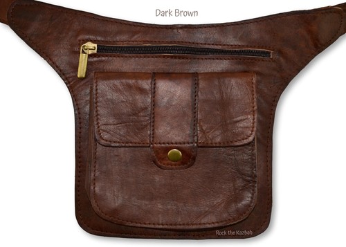 Organic leather hip bag bumbag - hip,