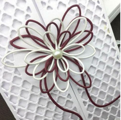 Bow ribbon frame metal - bow,