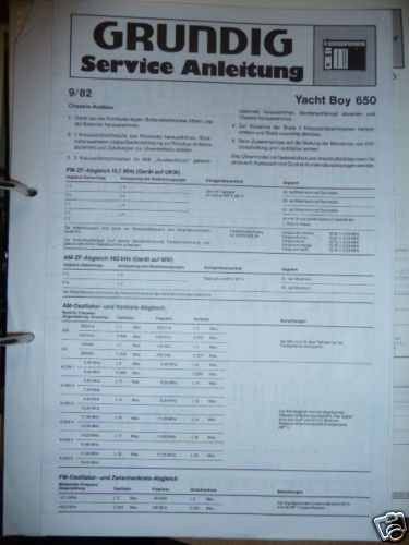 Service manual grundig yacht - grundig,