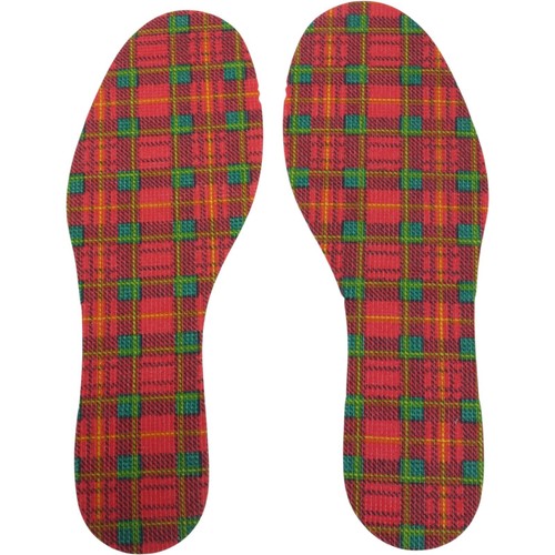Tartan shoe insoles inserts - shoe,