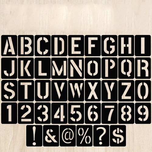 42pcs set hollowed letter - 42pcs/set,