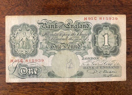 Elizabeth one pound bank - one,