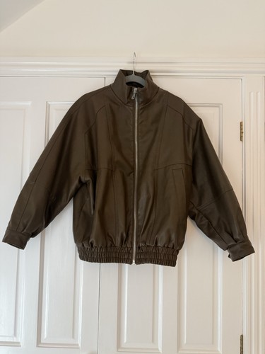 Women faux brown leather - faux,