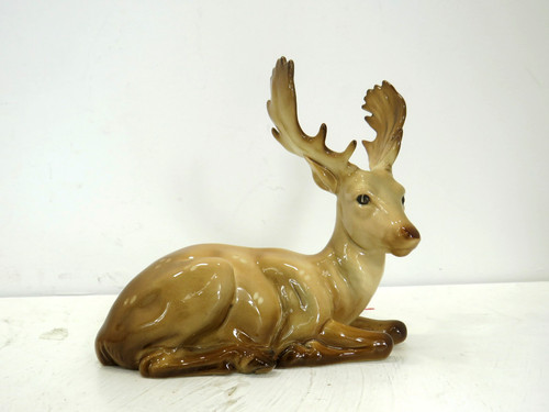 Vintage pottery beswick stag - pottery,