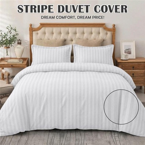 Hotel quality stripe duvet - quality,