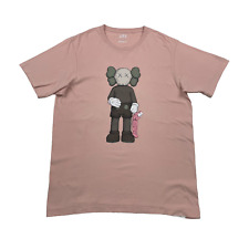 Kaws x Uniqlo UT Companion T-Shirt Men's Large Pink Short Sleeve Crew Neck Tee