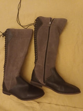 Hush Puppies Grey Suede Lace