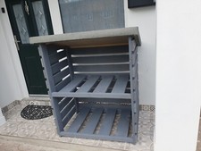 Wooden recycling bin storage/