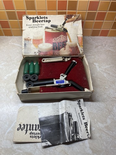 Vintage boxed sparklets - boxed, beer