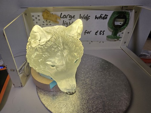 Handmade wolf head resin - handmade,