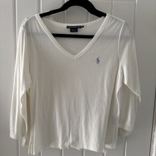 Ladies White Ralph Lauren T